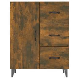 Berkfield Home Sideboard Smoked Oak 69.5x34x90 cm Engineered Wood in Brown - thumbnail 5