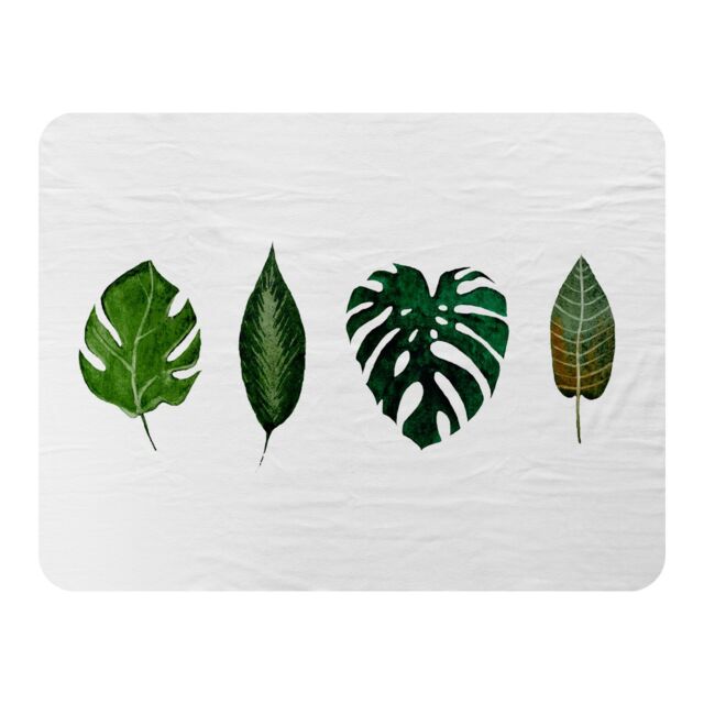 Benjamin Tate Design leaves selections Designer Blanket in Natural - Size: 120 cm x 150 cm - image 1