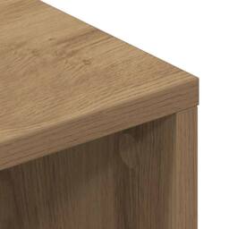 Berkfield Home TV Cabinet Artisan Oak 100x40x40 cm Engineered Wood in Brown - Size: 100 x 40 x 40 cm - thumbnail 8