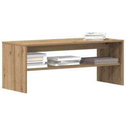 Berkfield Home TV Cabinet Artisan Oak 100x40x40 cm Engineered Wood in Brown - Size: 100 x 40 x 40 cm - thumbnail 2