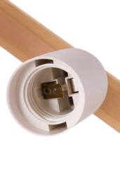 Woven Bamboo Hanging Lamp in White - thumbnail 5