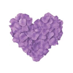 Shatchi 100pcs Light Purple Silk Rose Petals Wedding Mothers Day Wedding Confetti Anniversary Table Decorations