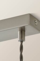 ValueLights Cheltenham Clear Ribbed Glass Dome 3 Drop Bar Diner Ceiling Light in Silver - thumbnail 5