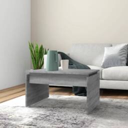Berkfield Home Coffee Table Grey Sonoma 68x50x38 cm Engineered Wood - Size: 68 x 50 x 38 cm - thumbnail 2