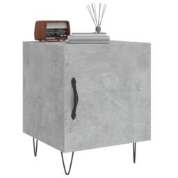 Berkfield Home Bedside Cabinets 2 pcs Concrete Grey 40x40x50 cm Engineered Wood - Size: 40 x 40 x 50 cm - thumbnail 4