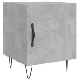 Berkfield Home Bedside Cabinets 2 pcs Concrete Grey 40x40x50 cm Engineered Wood - Size: 40 x 40 x 50 cm - thumbnail 5