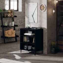 Berkfield Home Sideboard Black 57x35x70 cm Engineered Wood - Size: 57 x 35 x 70 cm - thumbnail 1