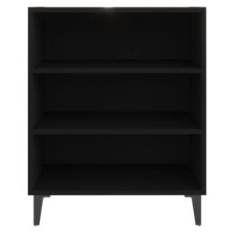 Berkfield Home Sideboard Black 57x35x70 cm Engineered Wood - Size: 57 x 35 x 70 cm - thumbnail 4