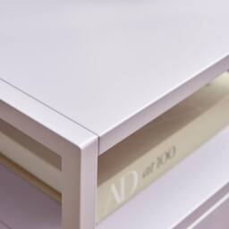 FurnitureboxUK Lykke Metal Storage Bedside Table in Lilac - thumbnail 6