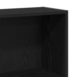 Berkfield Home 4-Tier Bookcase Black Oak 80x24x143 cm Engineered Wood - Size: 80 x 24 x 143 cm - thumbnail 8