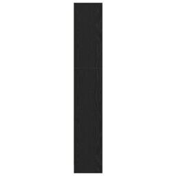 Berkfield Home 4-Tier Bookcase Black Oak 80x24x143 cm Engineered Wood - Size: 80 x 24 x 143 cm - thumbnail 6