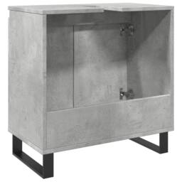 Berkfield Home Bathroom Cabinet Concrete Grey 58x33x60 cm Engineered Wood - Size: 58 x 33 x 60 cm - thumbnail 6