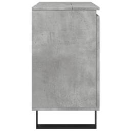 Berkfield Home Bathroom Cabinet Concrete Grey 58x33x60 cm Engineered Wood - Size: 58 x 33 x 60 cm - thumbnail 5
