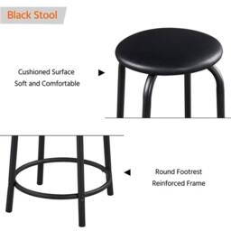 EONLION Drawing Drafting Table Artist Desk in Black - Size: 100 cm - thumbnail 4