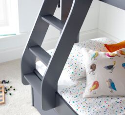 Bedmaster Oliver Triple Sleeper Storage Bunk Bed With Drawer With Spring Mattresses in Dark Grey - Size: Small Double - thumbnail 6