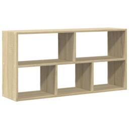 Berkfield Home Wall Shelf Sonoma Oak 100x25x50 cm Engineered Wood in Brown - Size: 100 x 25 x 50 cm - thumbnail 2