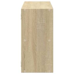 Berkfield Home Wall Shelf Sonoma Oak 100x25x50 cm Engineered Wood in Brown - Size: 100 x 25 x 50 cm - thumbnail 5