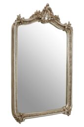 Orsina Exquisite Ornate Champagne Wall Mirror, Lounge Mirror With Intricate Floral Motifs, Decorative Framed Mirror in Gold - thumbnail 2