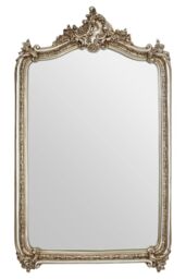 Orsina Exquisite Ornate Champagne Wall Mirror, Lounge Mirror With Intricate Floral Motifs, Decorative Framed Mirror in Gold - thumbnail 6