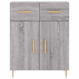 Berkfield Home Highboard Grey Sonoma 69.5x34x180 cm Engineered Wood - thumbnail 8