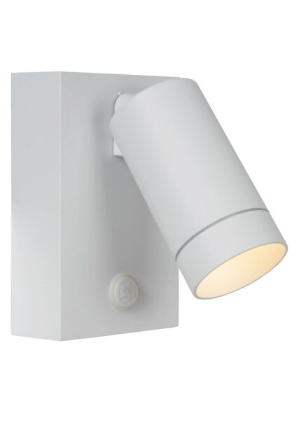 Lucide 'TAYLOR' Dimmable Rotatable Stylish Outdoor Wall Spotlight 1xGU10 in White - image 1