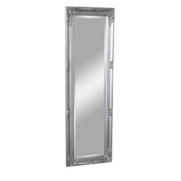 Melody Maison Tall Silver Mirror With Bevelled Glass 47cm X 142cm in Metallic Silver - Size: 47 cm X 142 cm - thumbnail 1