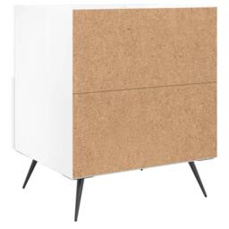 Berkfield Home Bedside Cabinets 2 pcs High Gloss White 40x35x47.5 cm Engineered Wood - thumbnail 9