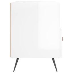 Berkfield Home Bedside Cabinets 2 pcs High Gloss White 40x35x47.5 cm Engineered Wood - thumbnail 7