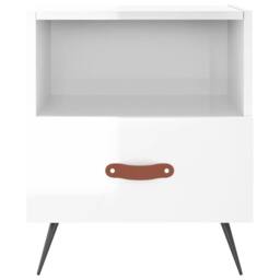 Berkfield Home Bedside Cabinets 2 pcs High Gloss White 40x35x47.5 cm Engineered Wood - thumbnail 6
