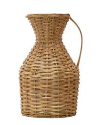 Dibor Traditional Rattan Home Decor Urn Flower Vase in Natural - Size: Medium - thumbnail 2
