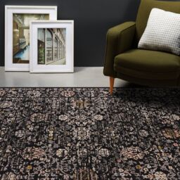 The Rug Shop UK Black Luxurious Traditional Easy to clean Machine Made Border Rug - Size: 240 cm x 330 cm - thumbnail 5
