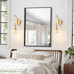NIVOR 1 LED Gold Swing Crystal Swing Arm Wall Sconce Warm Light Adjustable - thumbnail 6