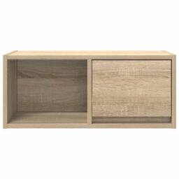 Berkfield Home TV Cabinet Sonoma Oak 60x31x25.5 cm Engineered Wood in Light Oak - thumbnail 6