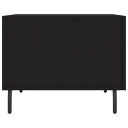Berkfield Home Coffee Table Black 50x50x40 cm Engineered Wood - Size: 50 x 50 x 40 cm - thumbnail 7