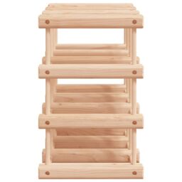 Berkfield Home Wine Rack for 12 Bottles 36x23x36 cm Solid Wood Pine in Brown - Size: 36 x 23 x 36 cm - thumbnail 4