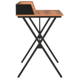 Berkfield Home Desk Black & Brown 80x50x84 cm - Size: 80 x 50 x 84 cm - thumbnail 3