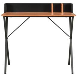 Berkfield Home Desk Black & Brown 80x50x84 cm - Size: 80 x 50 x 84 cm - thumbnail 1