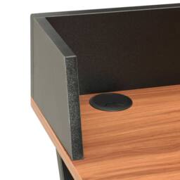 Berkfield Home Desk Black & Brown 80x50x84 cm - Size: 80 x 50 x 84 cm - thumbnail 6