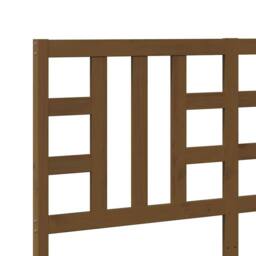 Berkfield Home Beautiful Bed Headboard Honey Brown 146x4x100 cm Solid Wood Pine - Size: 146 x 4 x 100 cm - thumbnail 7