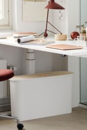 SmartStore Collect 'Slim Box Set' with Wooden Lid in White - Size: Large - thumbnail 6