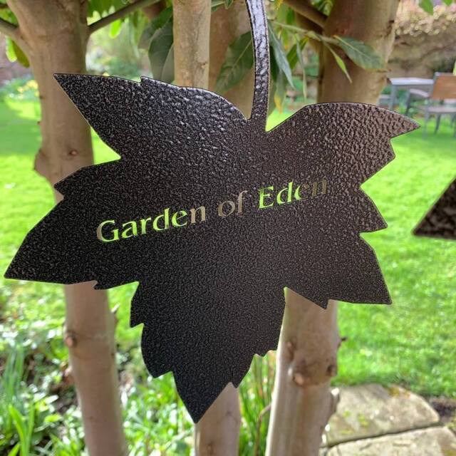 Poppyforge Falling Leaves - Garden of Eden - W20 x H25 cm - Black - image 1