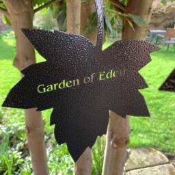Poppyforge Falling Leaves - Garden of Eden - W20 x H25 cm - Black - thumbnail 1