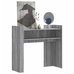 Berkfield Home Console Table Grey Sonoma 100x35x90 cm Engineered Wood - Size: 100 x 35 x 90 cm - thumbnail 1