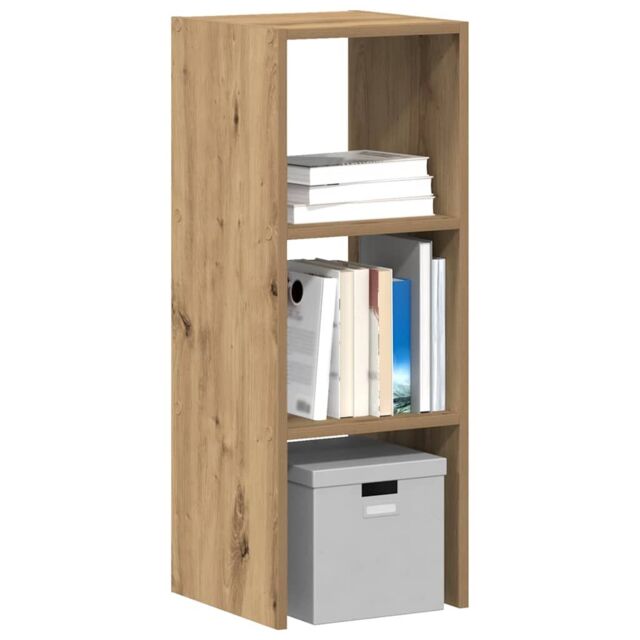 Berkfield Home Bookcase Stackable Artisan Oak 30x30x80 cm Engineered Wood in Brown - Size: 30 x 30 x 80 cm - image 1