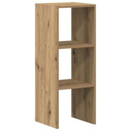 Berkfield Home Bookcase Stackable Artisan Oak 30x30x80 cm Engineered Wood in Brown - Size: 30 x 30 x 80 cm - thumbnail 6