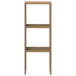 Berkfield Home Bookcase Stackable Artisan Oak 30x30x80 cm Engineered Wood in Brown - Size: 30 x 30 x 80 cm - thumbnail 4