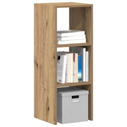 Berkfield Home Bookcase Stackable Artisan Oak 30x30x80 cm Engineered Wood in Brown - Size: 30 x 30 x 80 cm - thumbnail 1