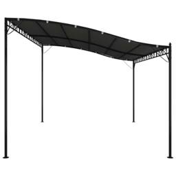 Berkfield Home Canopy Anthracite 4x3 m 180 g/m ² Fabric & Steel in Black - thumbnail 5