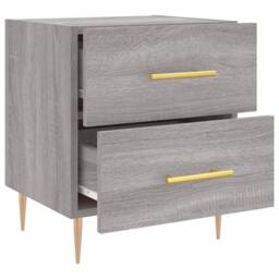 Berkfield Home Bedside Cabinets 2 pcs Grey Sonoma 40x35x47.5 cm Engineered Wood - thumbnail 8