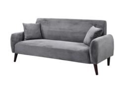 Grey Jumbo Cord 3 Seat Sofa